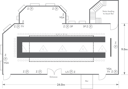 U-shape layout