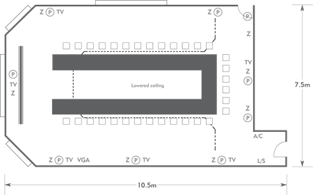 U-shape layout