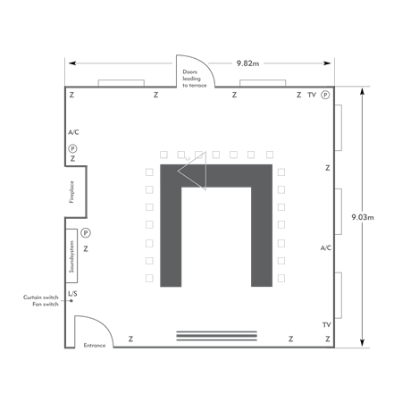 U-shape layout