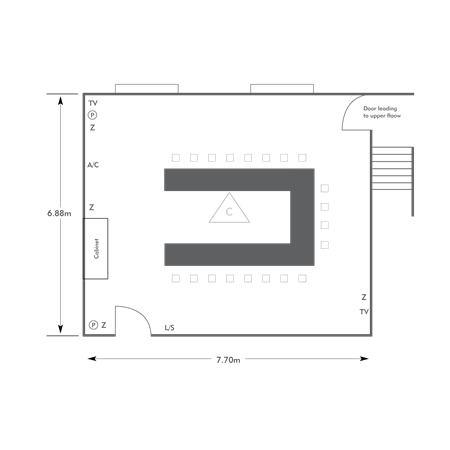 U-shape layout