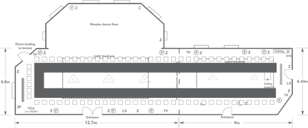 U-shape layout