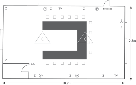 U-shape layout