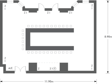 U-shape layout