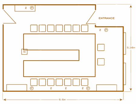 U-shape layout